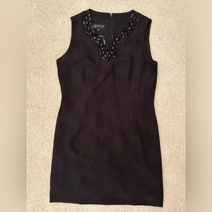 black sequin/rhinestone collared dress from jones new york